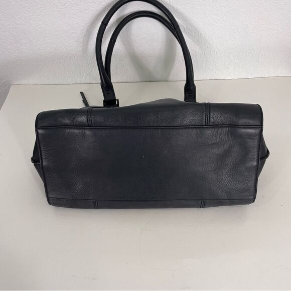 Cole Haan Black Leather Shoulder Purse - Picture 4 of 6